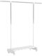 HomCom Wheeled Floor Garment Rack made of Metal White