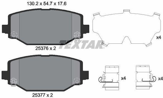 Textar 2537601 Brake Pad Set Disc Brake
