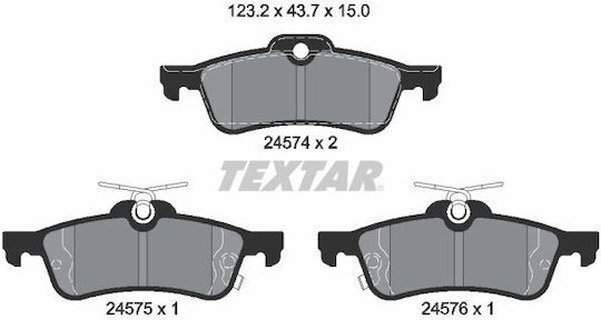 Textar Brake Pad Set Disc Brake 2457401
