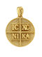 Kontopoulos Pandantiv Talisman pentru copii Față și spate Constantinato din Aur 14K P392KR