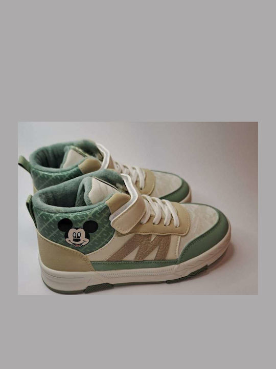 Kinder Sneakers Hoch Beige