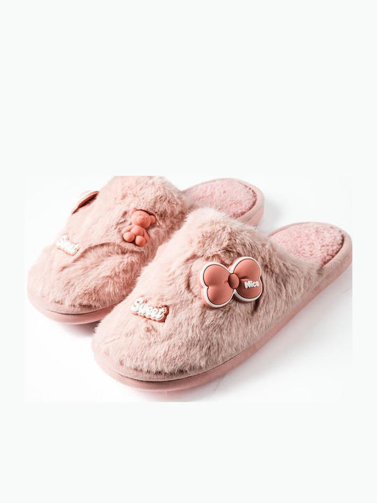 The Shoemart Winter Women's Slippers Pink