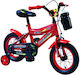 12" Kids Bicycle City Red