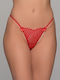 Дамско Бразилско 2Pack с дантела Red
