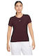 Îmbrăcăminte Sport Bluze Damă Sport Crop Tricou Burgundy