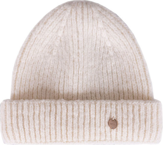 Beanie Frauen Beanie Gestrickt in Beige Farbe