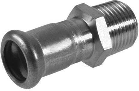 Kan-therm Verschiedene Sanitärartikel Pressfitting 54x2" Außengewinde Edelstahl 6190745