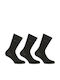 FILA Normal Plain Athletic Socks Black 3 Pairs
