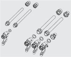 Σετ Σύνδεσης Σωλήνων Βαλβίδες Ariston 3318435 Σετ Σύνδεσης Σωλήνων Βαλβίδες Ariston 3318435