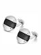Ducati Ducati Steel Cufflinks in Silver Colour