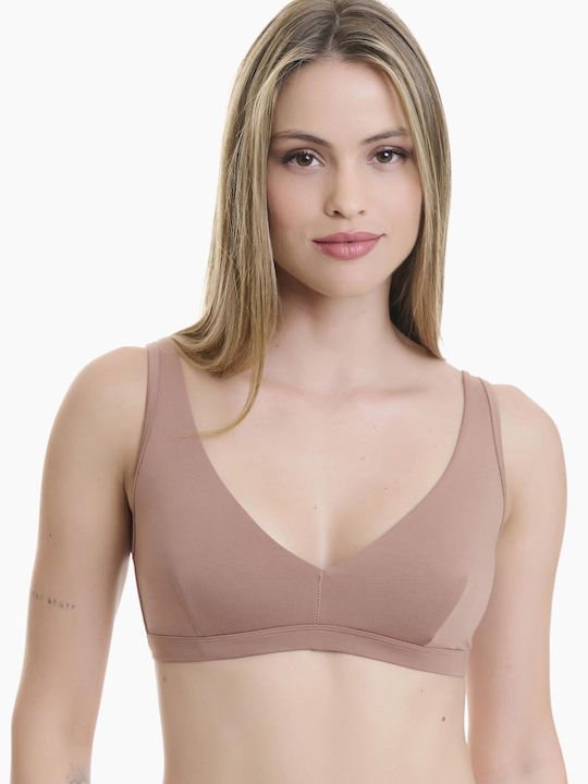 Walk Women's Bra without Padding Brown