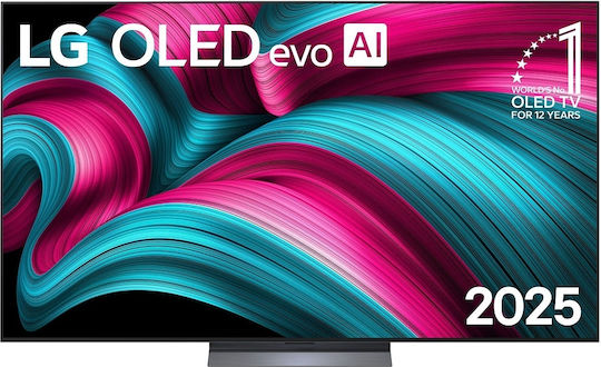 LG Smart Τηλεόραση 77" 4K UHD OLED evo AI C5 HDR (2025) OLED77C51LA