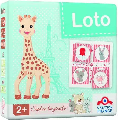 Настолна игра Giraffe Sophie Lotto за 1-4 играчи 2+ години 230436 (EN) Chippo
