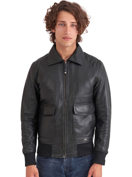 Juliet Sheep Leather Jacket Black