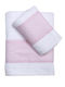 Viopros Set of Baby Towels 2pcs Robin Pink Weight 480gsm