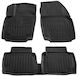 Ford Mondeo 4/5d 2007>2014 Car Mats Rubber Raised Sides Fasteners 5 Pieces