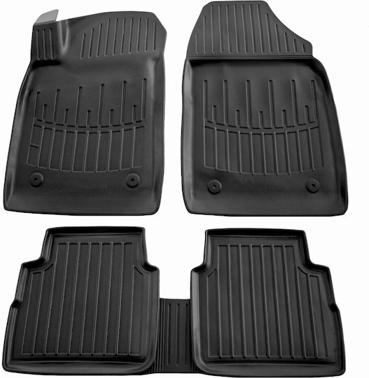 Opel Vectra C Combi 2002>2008 Car Mats Rubber Raised Sides Fasteners 5 Pieces