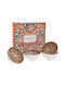 Iliadis Serving Bowl Round Ceramic Orange with Diameter 11cm 4pcs