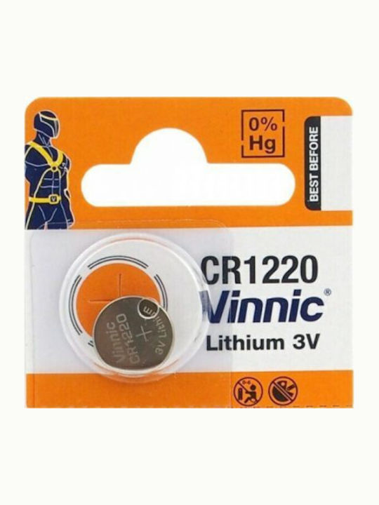 Vinnic Μπαταρία Λιθίου Ρολογιών CR1220 3V 1τμχ