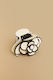 Hair Clip Flower Shape Beige Beige