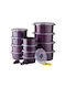 Set Cutii De Prânz Din Plastic Violet 12 Bucăți
