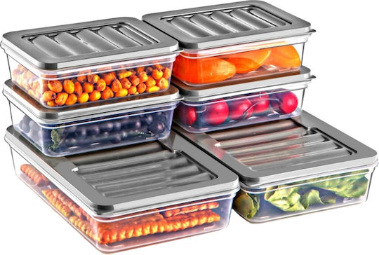 GinzaMaison Kunststoff Transparente Mittagsbox 1.2lt