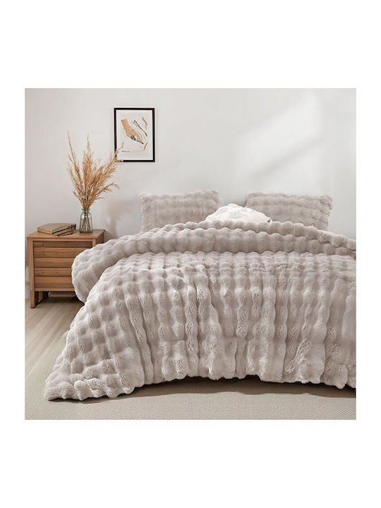 Ehome Irini Decke Sherpa Übergröße 220x240cm Dunkelbraun