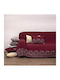 Viopros Viopros Zweisitzer-Sofa Überwurf Chenille 180x240cm Burgundisch