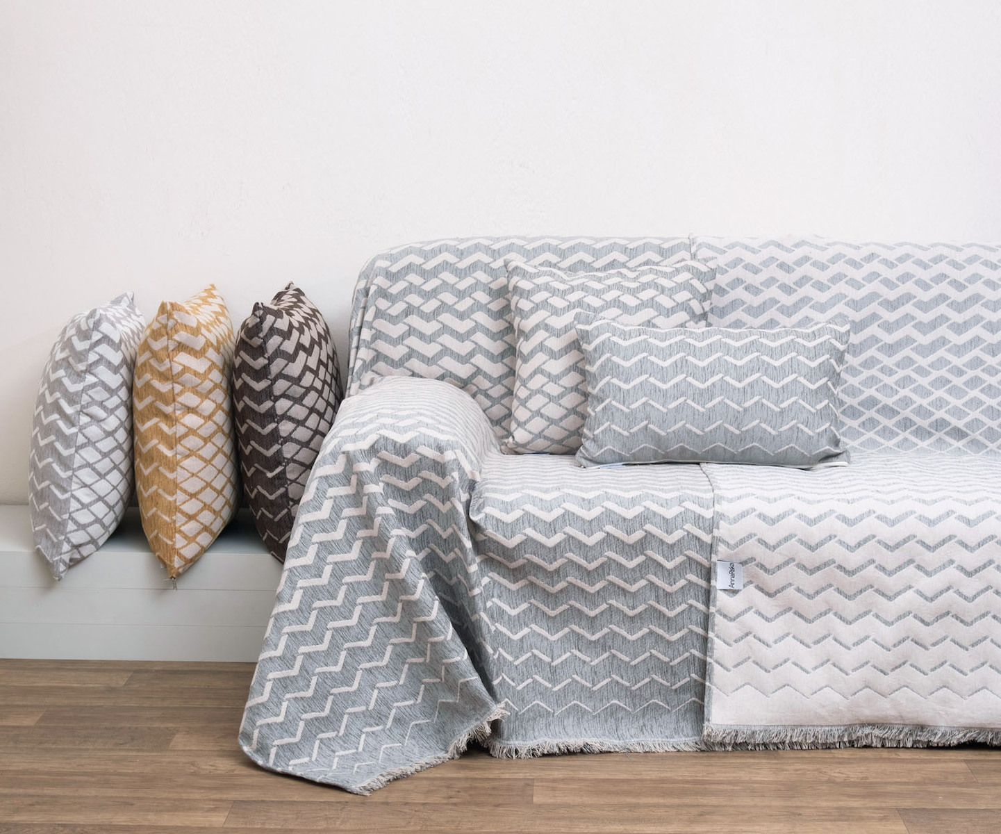 Anna Riska Cuverturi Pentru Canapea 3 Locuri 1447 180x280cm Gri ...