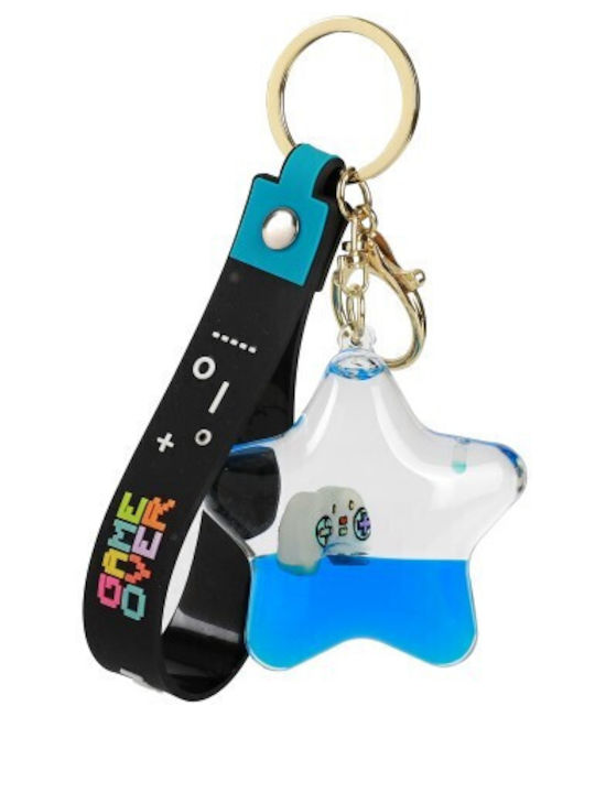 I-total Schlüsselanhänger Bubble Star Blau