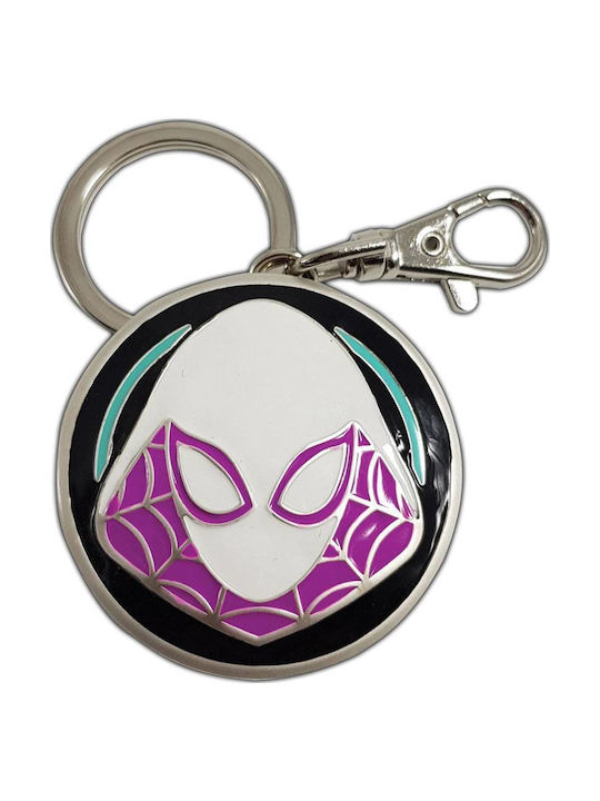 Marvel Comics Metal Keychain Spider-gwen Logo