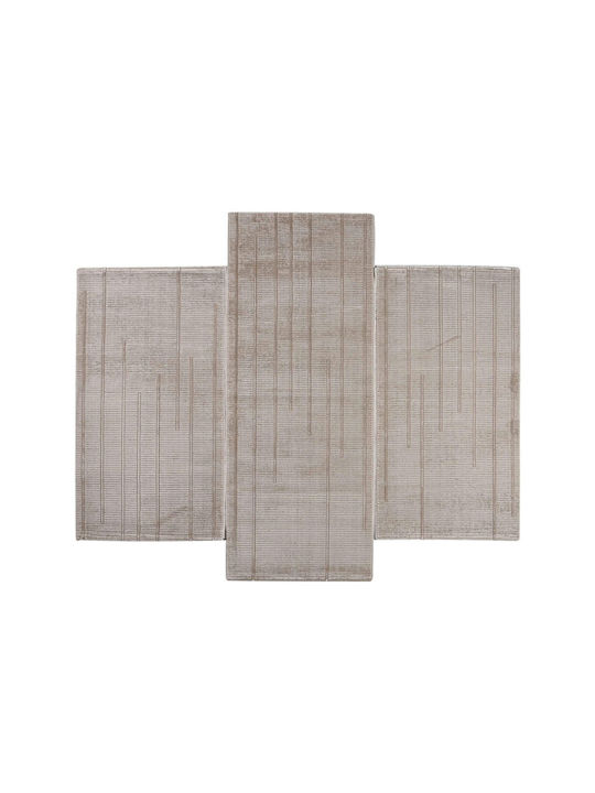 Polcarpet Modern Bedroom Rugs Set Vison 9999991329294 3pcs