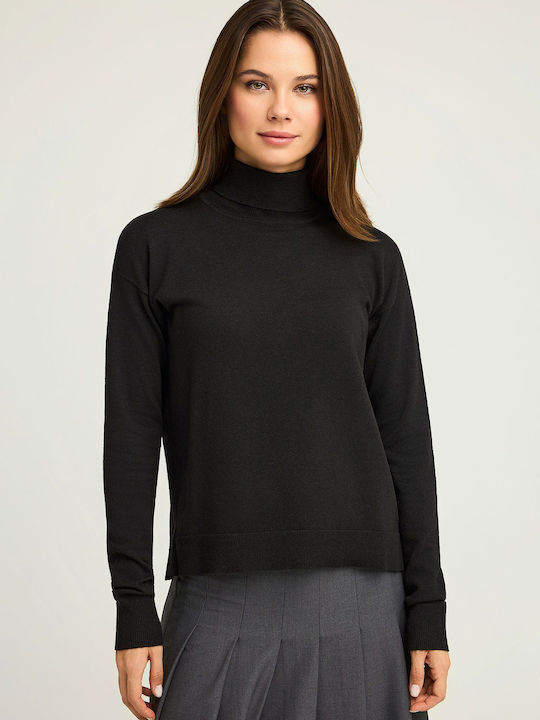 Funky Buddha Women's Sweater Cotton Turtleneck ...