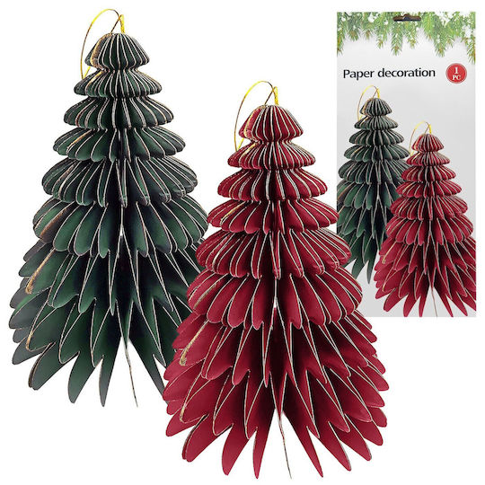 Christmas Decorative Tree 31cm Red