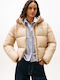 Jachetă de femei Puffer Waterproof Beige