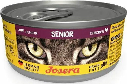 Josera Wet Food for Senior Cats in Cans with Chicken 85gr