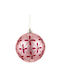 Hanging Ball Ornament Ornament Plastic Pink 8cm