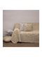 Viopros Armchair Throw Chenille 180x150cm Gold