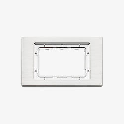 Eurolamp Schalterrahmen 3-fach in Silber Farbe ...