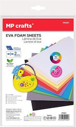 Schaumstoffpapier Blätter Mp 20x30cm 2mm 10 Farben