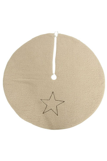 Weihnachtsbaumrock ''Stern'' Beige Ψάθινη Μ100xΥ100εκ.