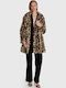 Frauen Pelz Brown, Leopard