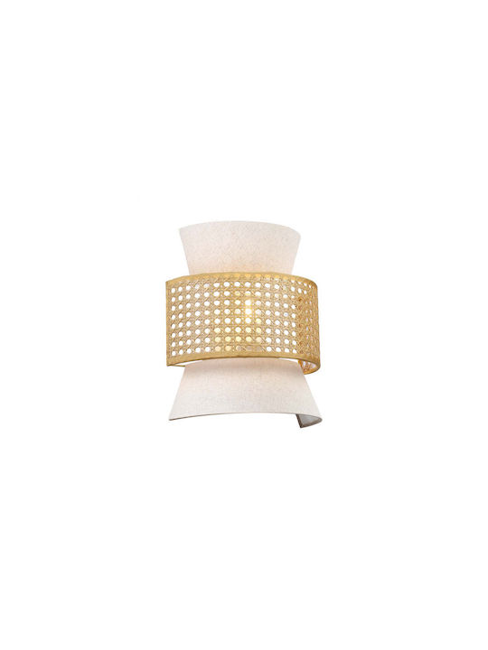 Aca Japan Lumină de Perete cu Soclu E27 Bej 24x28cm
