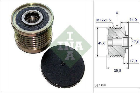 Freewheel System Alternator Ina 535 0146 10