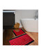 Kotonia Home Antiderapant Set Covorașe de Baie Roșu 50x80buc 2buc