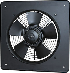 VentEurope De perete Ventilator de Baie 200mm Negru