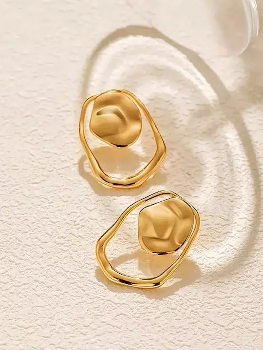 Earrings made of Steel Gold Plated
