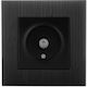 TV-Antennensteckdose Eingebaute Schwarze Ip20 S108b
