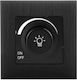 Dimmer Χωνευτό A R 800w Μαύρο Ip20 S106b