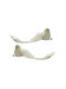 Dekorativ Hängendes Ornament Vogel Weiß 5x15cm Set 2Stück